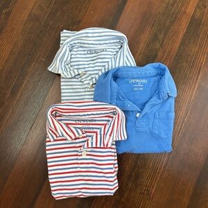 3-for-$20 Crewcuts Kids Blue and Striped Polo Trio